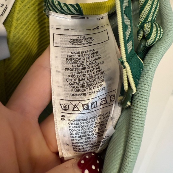 Adidas x Ivy Park Catsuit Green Tint/Dark Green/Yellow Tint SMALL - Picture 10 of 13